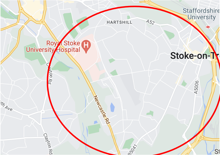 investment guide to stoke on trent harthill map